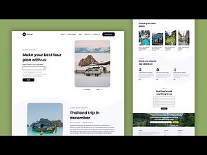 Design an Engaging Travel Agency Website Landing Page with HTML and CSS | Step-by-Step Guide
