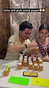 who will pick more paper😂🤪#challenge #siblings #funny #daily #content #comedy #viral #trending