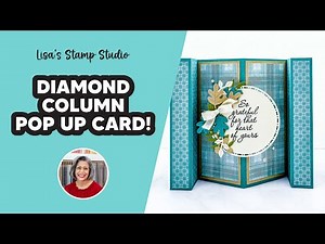 Make This Diamond Column Pop Up Card | No Dies Needed