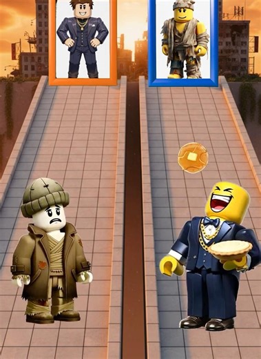 Poor Bacon hair vs Rich Noob