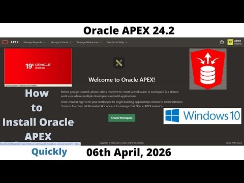 How to Install Oracle APEX 24.2 | DB 19c | Windows 10 | Omar Baig | Quickly
