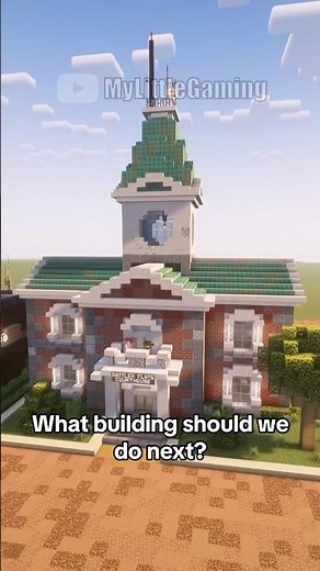 Building a Wild West Courthouse in Minecraft Superflat #minecraft #minecraftbuilding #mc #java