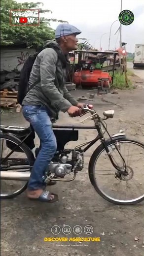 This Man made Cycle that runs with Bike Engine😱