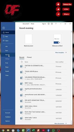 Convert Word To PDF Easiest #shorts #word #msoffice #msword