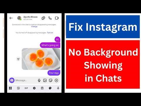 Instagram chats background disappeared problem | How to Fix Instagram chats background not showing