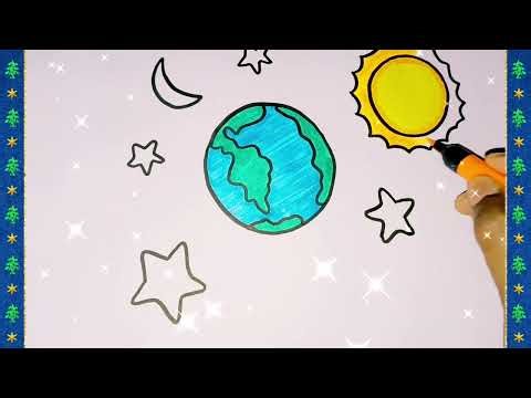 Colorful Earth coloring videos for kids....enjoy fun coloring with me....‪@saiwonder‬