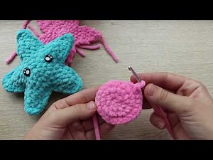How to crochet: DIY Star from plush yarn - tutorial