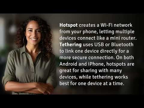 What's the difference between hotspot and tethering on Android and iPhone?