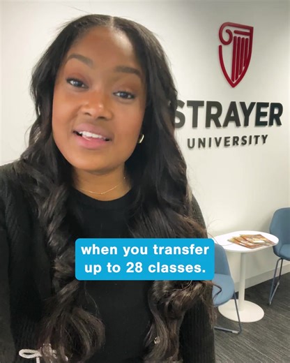 It’s time to finish what you started. Transfer up to 28 classes and your bachelor’s degree could be 70% complete. | Strayer University