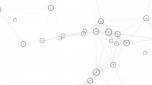 Circles connected network animation 4k seamless loop
