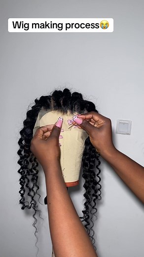 Always available for rendering wig related services to you🙏❤️ #marieshairluxegh #wigmakingprocess #wig