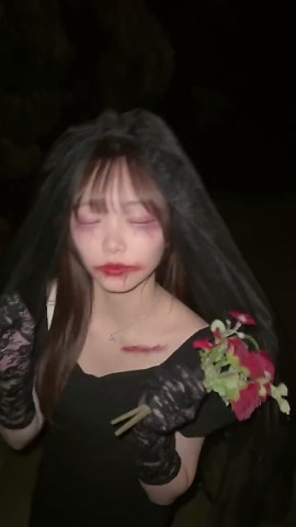 a zombie bride🧟‍♀️🌹#ハロウィン#Halloween#花嫁ゾンビ#仮装