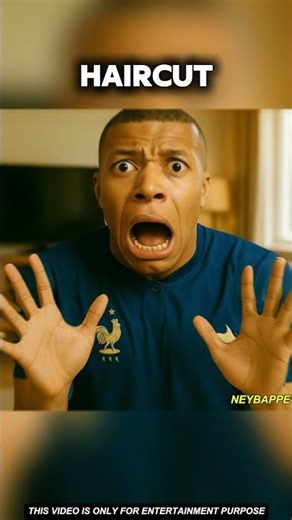 Mbappe Surprise Haircut Prank on Neymar 😱⚽ #neymar #messi #mbappe #football