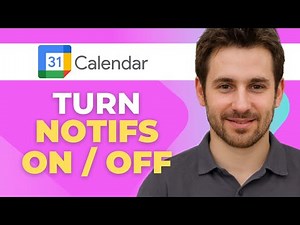 How to Turn Google Calendar Notifications On or Off
