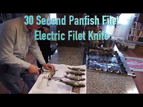30-Second Panfish Filet - How To Use an Electric Knife