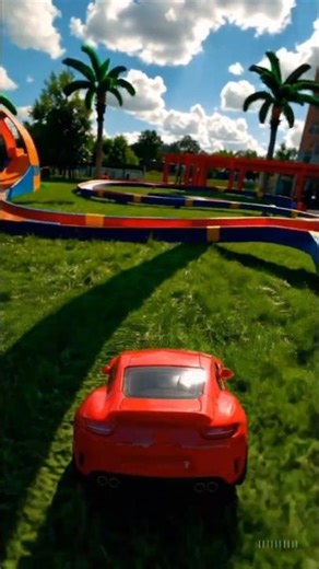 Epic Car Race Finish: Winner Goes Off Track but Fights Back! 🚗🔥 #Shorts