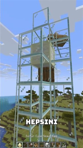 Sülfür küpleriyle tuzak yapabilirsiniz - Minecraft #shorts