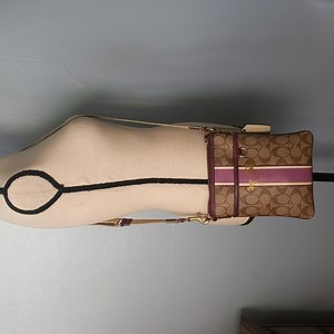 Coach Heritage Stripe Collection swing pack/messenger bag 41664