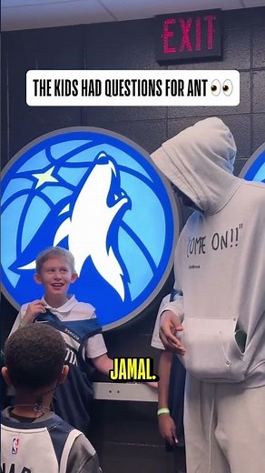 The kids had some questions for Ant 😂 🏀