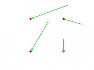 Internal camera view during an IBVS simulation