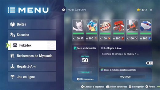 Bref, j'ai terminé Légendes Pokemon: ZA, et son DLC, à 100%. Aucune explication rationnelle à ma motivation. 🫡👑
