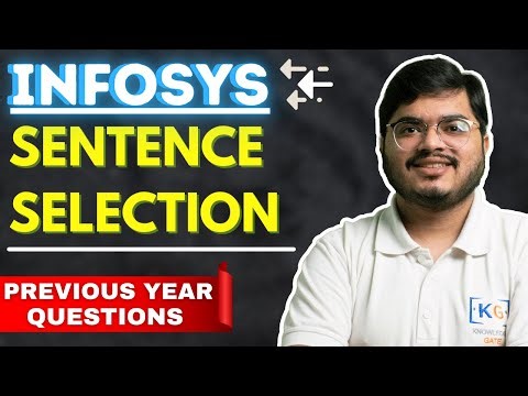 3.8: INFOSYS Verbal Ability - Sentence Selection