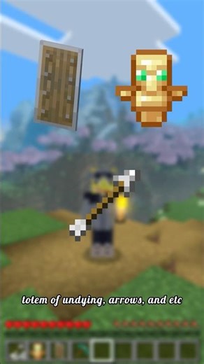 How to hold things in your offhand on bedrock edition