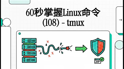 60秒掌握Linux命令 (108) tmux