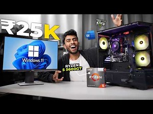 25,000/- Rs AMD PC Build🔥With Ryzen 5 5600 GT Worth Buying - Gaming & Editing Test