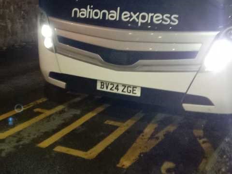 Birmingham to Tenby by national express **over an hour delay**