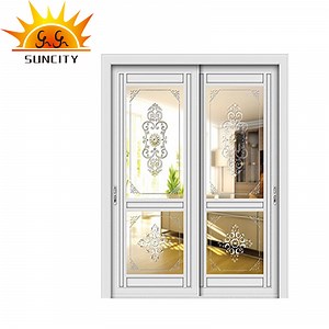 [Hot Item] Luxury New Design Single Waterproof Glass Aluminum Doors