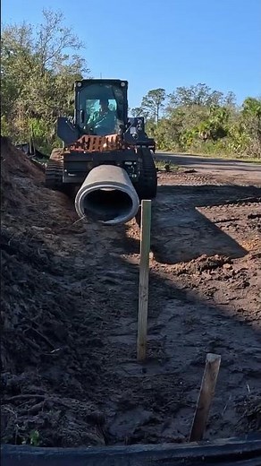 Installing Culvert Pipe before Concrete