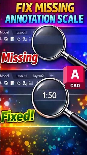How to fix missing annotation scale #autocad #drafting