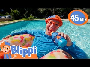 Blippi's Pool Day Fun! | Blippi's Stories and Adventures for Kids | Moonbug Kids