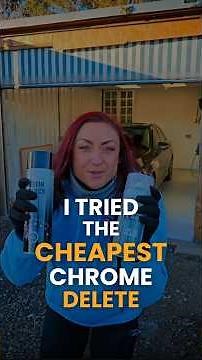Can you dechrome a car for £25? DIY chrome delete, painting chrome black at home 😎
