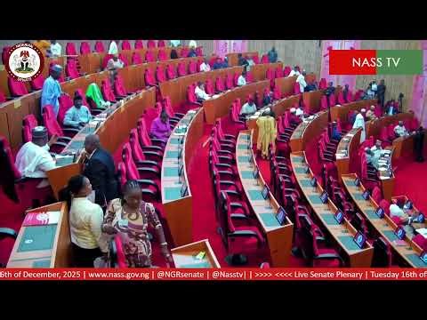 LIVE SENATE PLENARY TUESDAY, 16TH 0F DECEMBER, 2025.