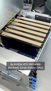 Gigabyte Server with 8x NVIDIA RTX PRO 6000 Blackwell GPUs