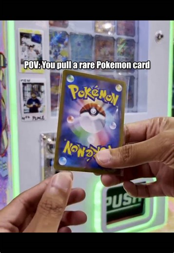 Rare Pokémon Card Pull from Vending Machine
