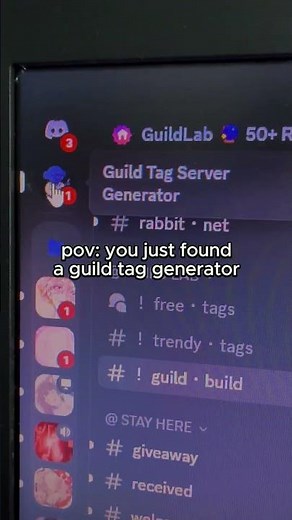 Guild Tag Server Generator on Discord!