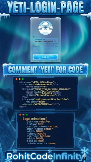 how to create a login page using html and css #login #viralshorts #viral #techshorts #ai