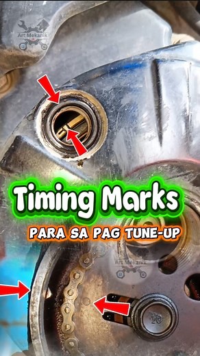2.5K views · 11 shares | Always check timing marks #Tuneup #FYI #tips #tipsandtricks #reelsforyou #EngineCare #mechanictips #ArtMekanik‍ | Art Mekanik | Facebook