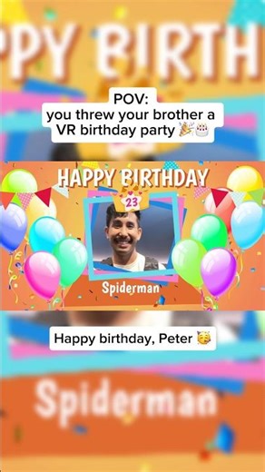 We had a real birthday cake moment too 😂 Happy Birthday ❤️ #VR #virtualreality #sandboxvr #vrgame