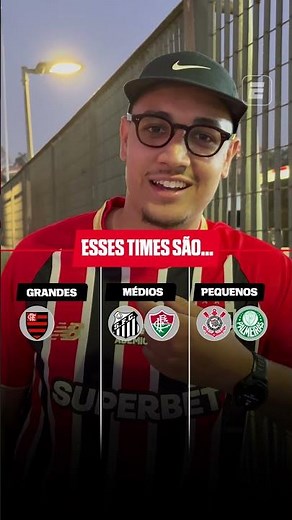 TORCEDOR DO SÃO PAULO CLASSIFICOU OS TIMES BRASILEIROS ENTRE GRANDES, MÉDIOS E PEQUENOS!