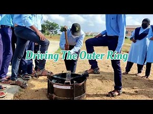 Measurement of Infiltration rate by using Double ring infiltrometer