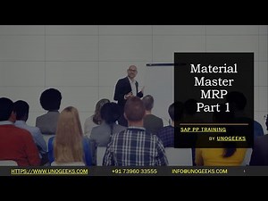 SAP PP Training | Material Master MRP Part 1 | SAP PP S4 HANA Training