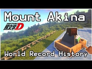 The World Record History of Mount Akina | Minecraft Ice Boat Racing