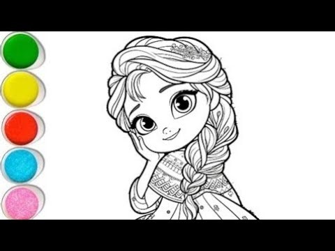 How to Draw Elsa Step by Step ❄️ Easy Elsa Drawing Tutorial for Beginners | Frozen Princess Art