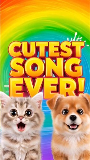 Cat & Puppy Singing Together 😂🌈 Funny Cute Pets UK