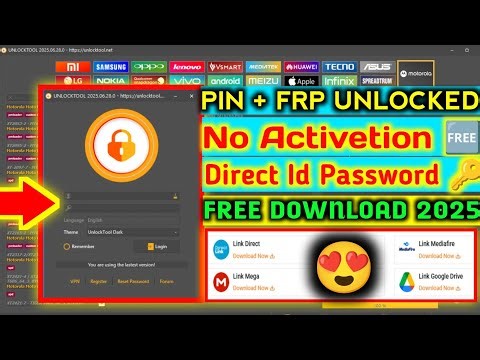 Unlock Tool Download & Open | All Mobail Pin + Frp Remove by Unlock tool | Download Unlocktool.net