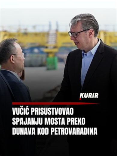 Predsednik Srbije Aleksandar Vučić boravio je danas u Novom Sadu, gde je obišao radove na izgradnji Fruškogorskog koridora i prisustvovao spajanju mosta preko Dunava kod Petrovaradina, jednog od ključnih infrastrukturnih projekata na trasi brze saobraćajnice Novi Sad–Ruma. 👇👇👇 📝Detaljnije na portalu Kurir.rs #aleksandarvucic #petrovaradin #dunav